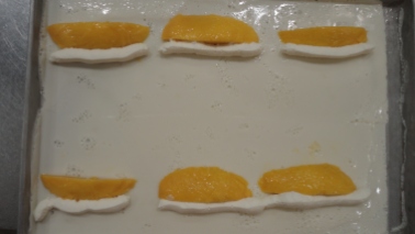 I'm making my mango rolls